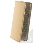 Pouzdro 1Mcz Magnet Book flipové Nokia 2.4 zlaté – Zboží Živě