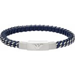Emporio Armani Designový kožený modrý náramek EGS3319040 – Sleviste.cz