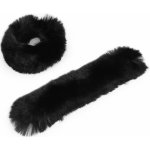 Prima-obchod Kožešinový lem na rukáv samonavíjecí šíře 8 cm, barva 2 černá – Hledejceny.cz