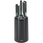 Joseph Joseph Sada černo-zelených nerezových nožů s rotačním stojanem Elevate, 5 ks – Zboží Mobilmania