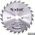 EXTOL PREMIUM pilový kotouč s SK plátky, 250x2,2x30mm, 24T, šířka SK plátků 3,2mm – Zboží Dáma