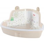 Zolux Toaleta pro hlodavce rohová Malá Béžová 32 x 25 x 15 cm – Zboží Mobilmania