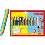 Stabilo woody 3v1 duo dvojfarebná tuha 10 ks sada so strúhadlom – Zboží Dáma