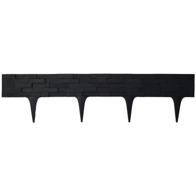 Gardenplast Zahradní palisáda Stone Palisade 9,5 cm / 0,8 m černá 1 ks – Hledejceny.cz
