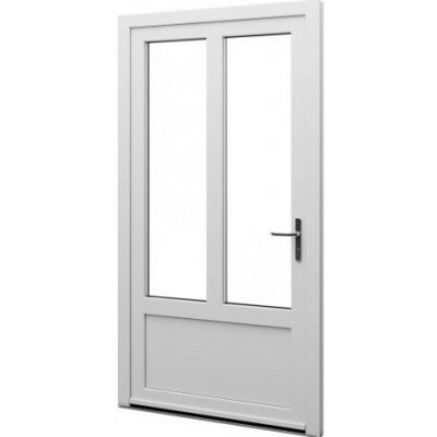Aluplast jednokřídlové hlavní vchodové dveře bílé 13 Levé 85 x 210 cm – Hledejceny.cz