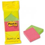 Bloček samolepicí 3M Post-it, 38x51 mm, 4 neonové barvy, 4x100 lístků – Hledejceny.cz