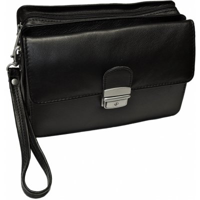 Pánská kožená etue s držadlem Tom 1001/60 černá – Zboží Dáma