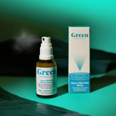 Green Pharma Nano CBG Tinktura ve spreji 300 mg 30 ml