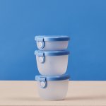 b.box Sada krabiček Snack tubs 3ks modré – Zboží Dáma