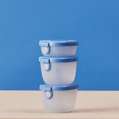 b.box Sada krabiček Snack tubs 3ks modré – Zboží Dáma