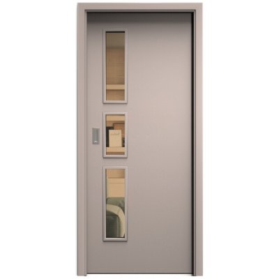 Sapeli Elegant Komfort M33 posuvné taupe 90 x 197 cm Planibel bronz – Hledejceny.cz