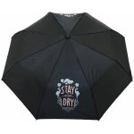 Stay dry deštník automatický skládací černý – Zboží Mobilmania