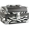 Norma kosmetický kufr malý zebra se zrcátkem a zámkem