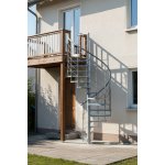 Minka Venkovní schody Rondo Zink Smart 140, modulové pozinkované schodiště – Sleviste.cz