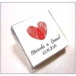 Čokoládka svatební mini - otisk srdce – Zboží Mobilmania