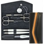 Nippes Solingen manikúra 6 dílná stříbrná černá kůže sada – Zboží Dáma