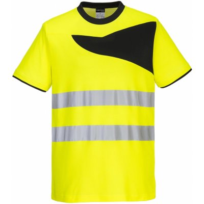 Portwest HI-VIS PW213 reflexní tričko HV žlutá černá S – Zboží Dáma