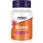 NOW Foods Biotin 1000 ug 100 rostlinných kapslí – Hledejceny.cz