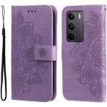 Mandala knížkové pouzdro na Realme C75 - fialové – Hledejceny.cz