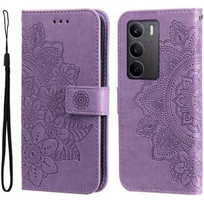 Mandala knížkové pouzdro na Realme C75 - fialové – Hledejceny.cz