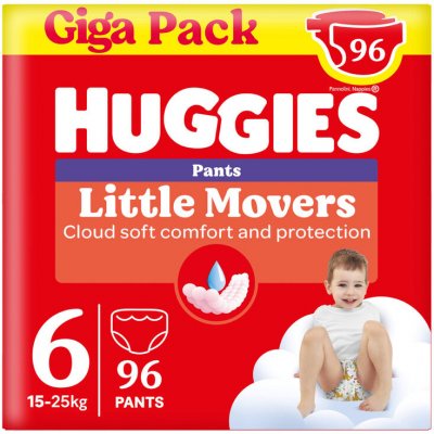 Huggies Little Movers Pants 6 96 ks – Zbozi.Blesk.cz