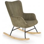 Halmar BELMIRO houpací křeslo olivové – Zboží Dáma