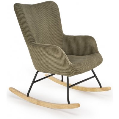 Halmar BELMIRO houpací křeslo olivové – Zboží Dáma