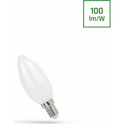 Spectrum LED LED CANDLE C37 E-14 230V 4W COG Teplá bílá MILKY – Hledejceny.cz