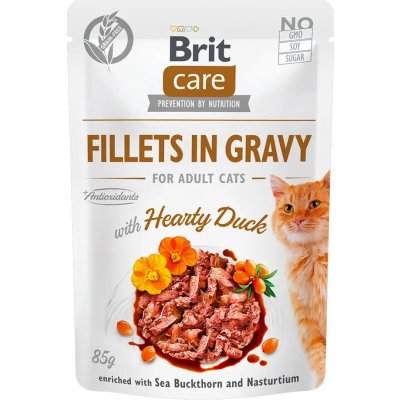 Brit Care Cat Fillets in Gravy with Hearty Duck 24 x 85 g