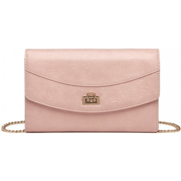 Kabelka Miss Lulu dámská elegantní společenská kabelka LP2219 růžová