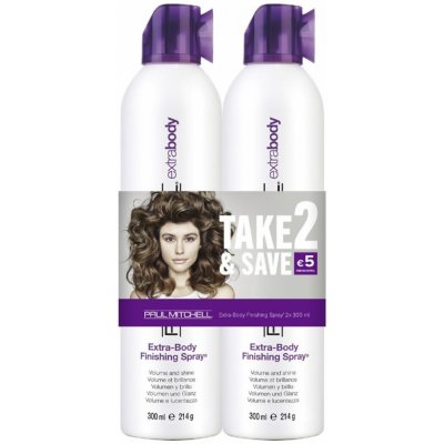 Paul Mitchell Extra-Body Finishing Spray Extra silný lak na vlasy 2 x 300 ml dárková sada – Zbozi.Blesk.cz