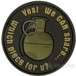 Helikon-Tex PVC nášivka se suchým zipem Helikon WE CAN SHARE granát, hnědá – Zboží Dáma