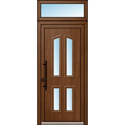 OknaDvereNaMiru.cz Vchodové dveře 3D Sara 2 + Nadsvětlík 90 x 220 cm – Hledejceny.cz