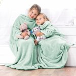 DecoKing Dětská deka s rukávy Lazy mátová – Hledejceny.cz