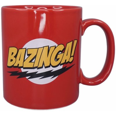 CurePink The Big Bang Theory Teorie velkého třesku Bazinga MUGBBB01 400 ml