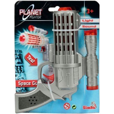 Simba Planet Fighter Laserová pistole 16 cm Světlo + Zvuk