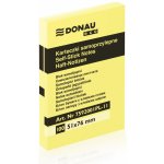 Donau Samolepicí bloček Eco 51×76 mm, 100 listů - žlutý – Zboží Živě