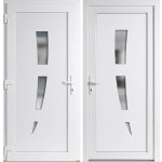 OknaDvereNaMiru.cz Vchodové dveře STYL 123 Bílá / Bílá 110 x 210 cm – Hledejceny.cz