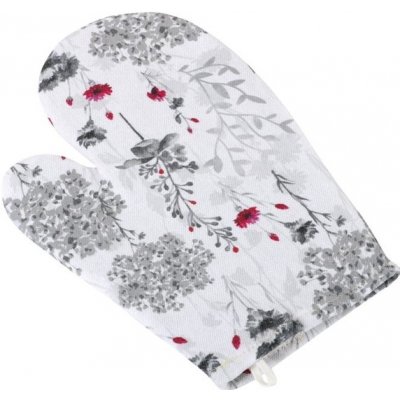 Bellatex Kuchyňská chňapka Větvička šedá červená bílá 28 x 18 cm – Hledejceny.cz