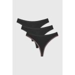 FILA 3PACK Sportovní tanga FILA Seren černá – Zboží Dáma