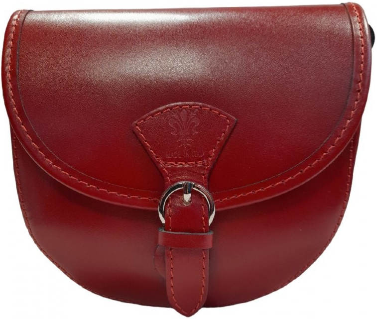 Vera Pelle Delami malá crossbody zdobená přezkou červená H210901 red