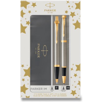 Parker IM Brushed Metal GT - roller a kuličková tužka v dárkové sadě – Zboží Dáma