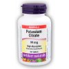 Vitamín a minerál Webber Naturals Potassium Citrate draslík 90 tablet