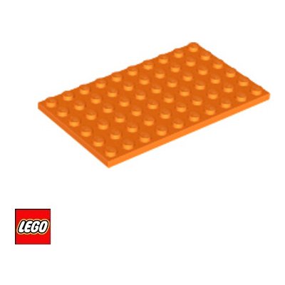 LEGO® 3033 Podložka 6x10 Oranžová – Zboží Mobilmania