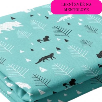 Korunka Lesní zvěř na mentolové – Zboží Dáma