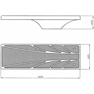 Skákací prkno 1,4 m 425x250 mm – Zboží Dáma