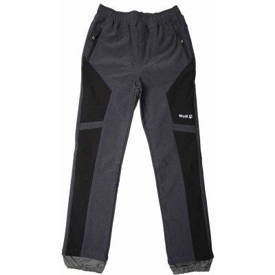 Wolf B2394 Chlapecké zateplené softshellové kalhoty šedá – Zboží Dáma