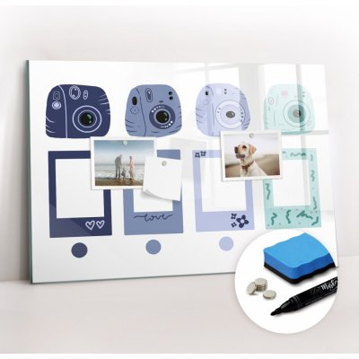 coloray Magnetická Nástěnná Tabule 60 x 40 cm Polaroidní rámečky – Zboží Mobilmania