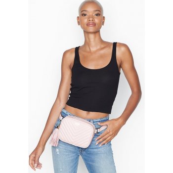 Victorias Secret Pebbled V-Quilt Belt Bag