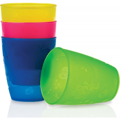 Nuby Pohárky 4 kusy 9m+ 300 ml – Zbozi.Blesk.cz